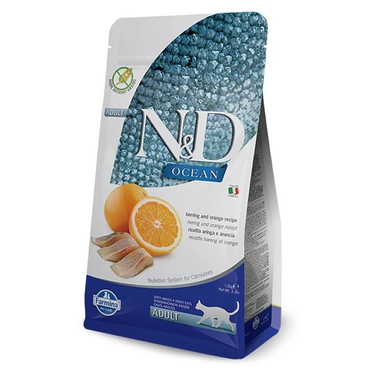 N&D Grain Free Adult Cat Fish & Orange 5 kg Farmina