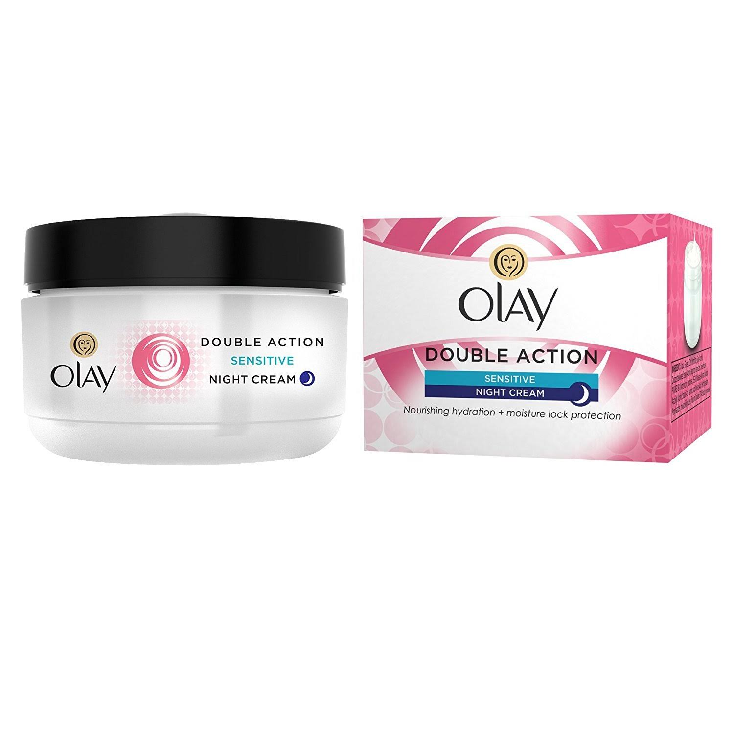 Olay Double Action Night Cream - Sensitive, 50ml