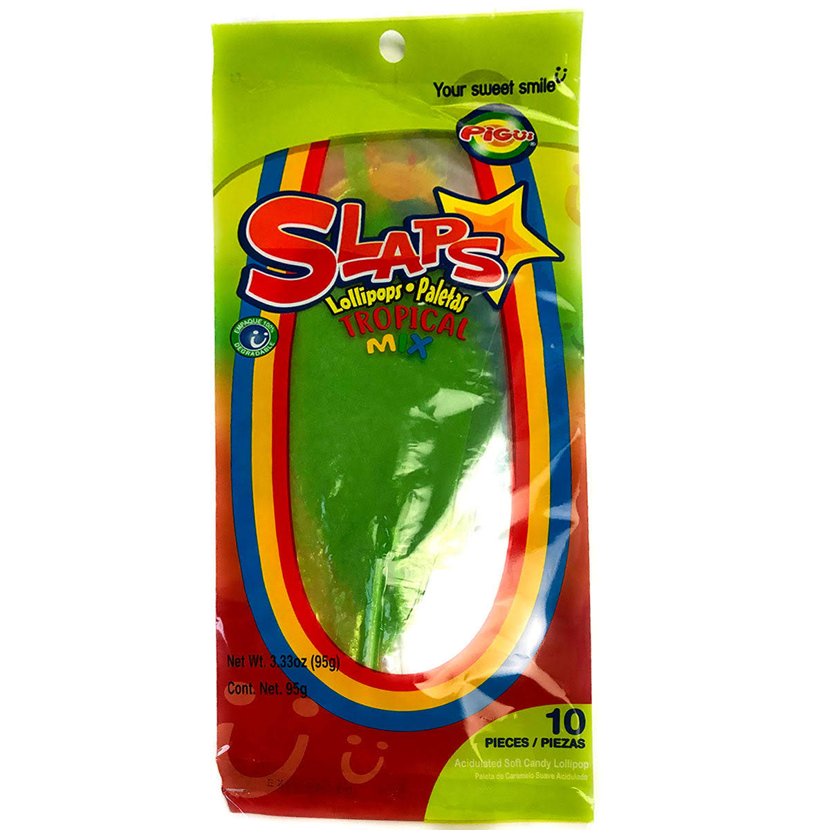 Slaps Cachepigui Tropical Fruit Lollipop Candy - x70