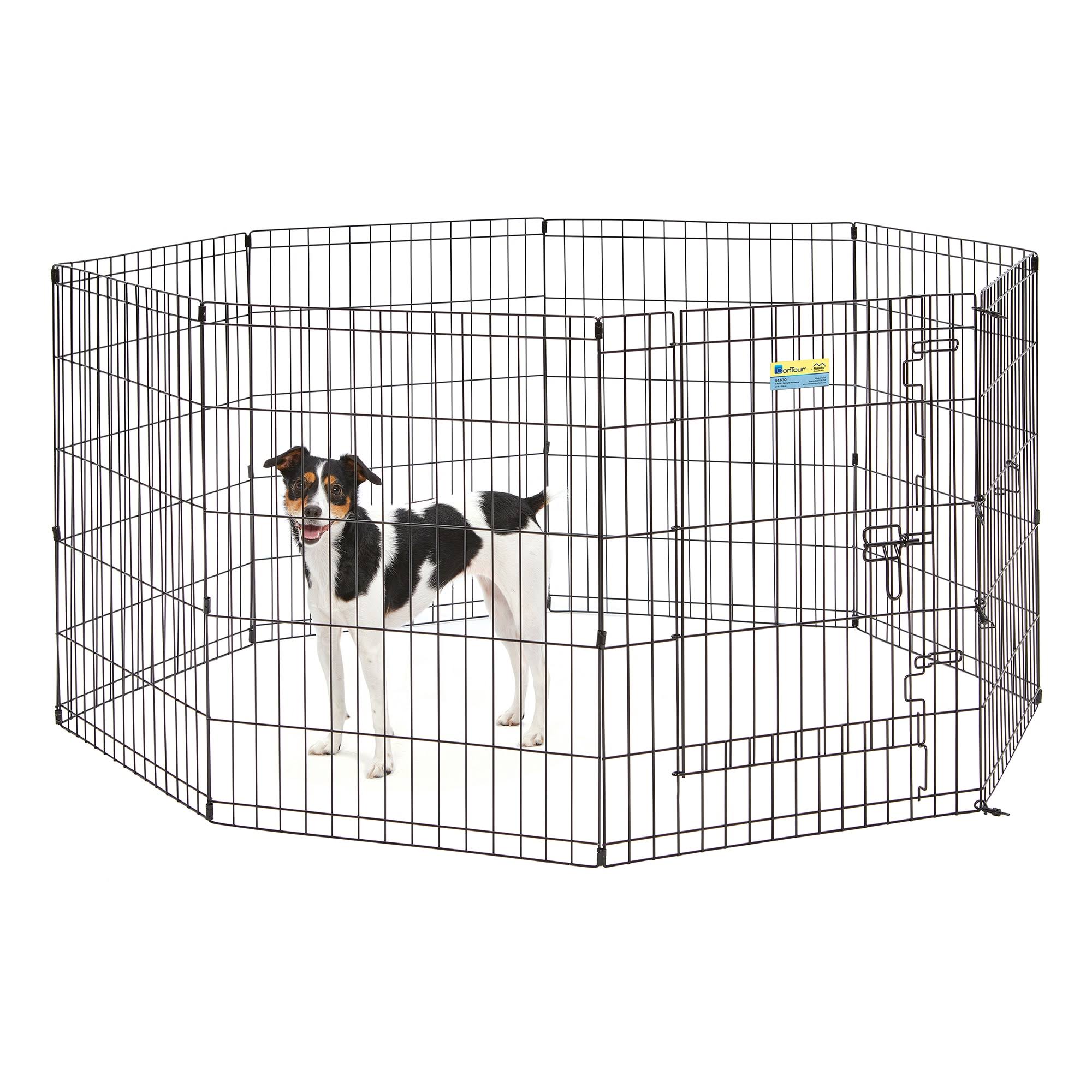 Midwest Container Contour Exercise Pen with Door Black 30in