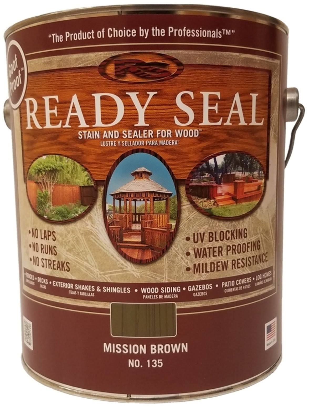 Ready Seal Exterior Wood Stain and Sealer - 1gal, Mission Brown