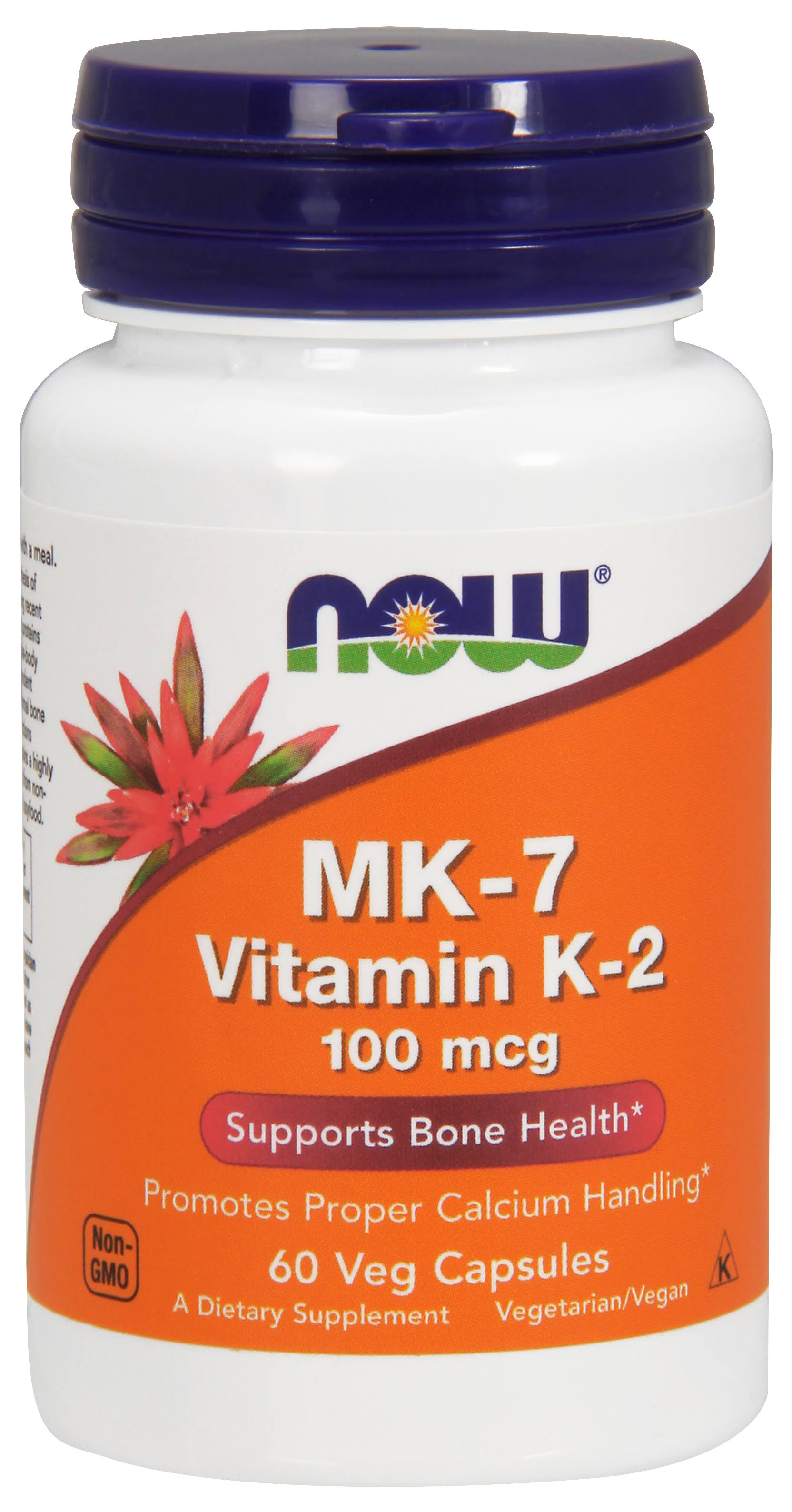 Now Foods MK7 Vitamin K-2 Bone Health Support - 60 Capsules