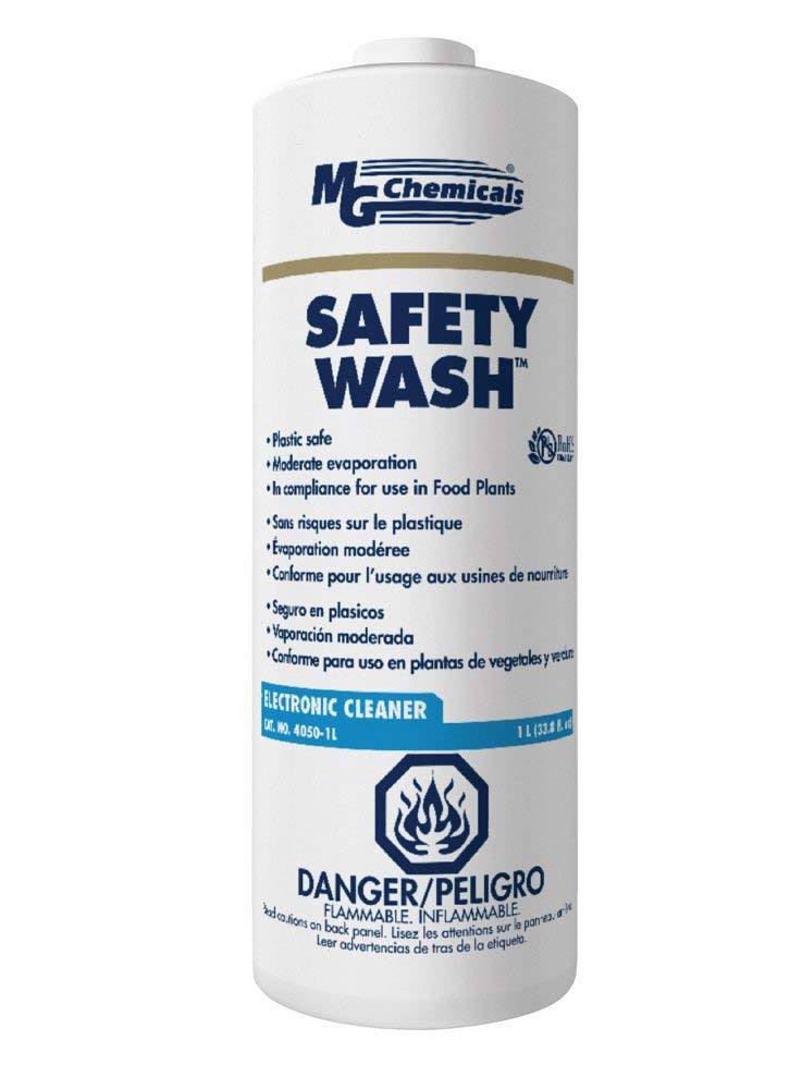 mg Chemicals Safety Wash Electronics Liquid Cleaner, 1 Liter Bottle
