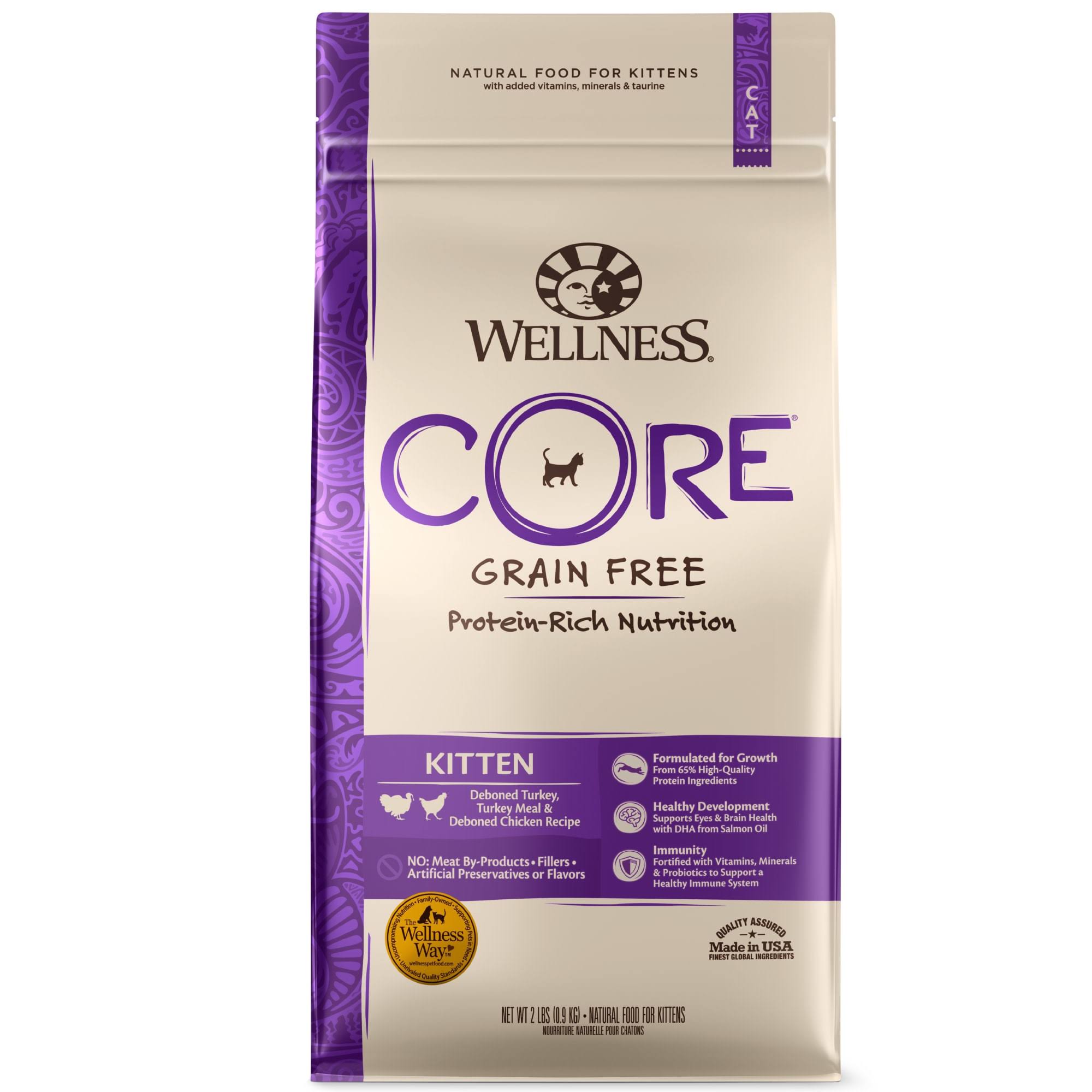 Wellpet Wellness Core Grain Free Pet Food - Kitten Formula, 2lbs