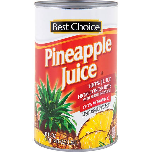 Best Choice Unsweetened Pineapple Juice - 46 fl oz