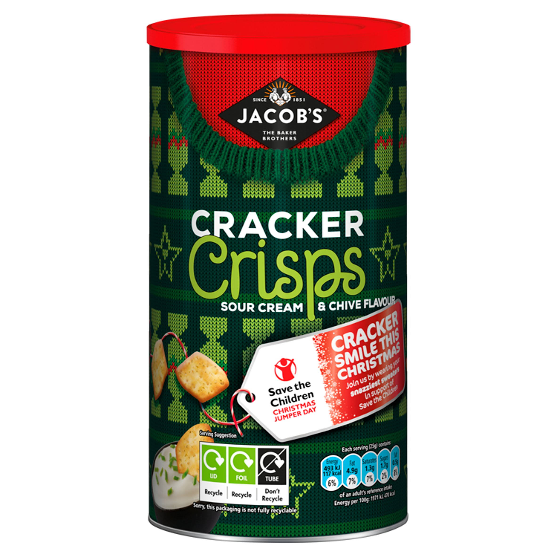 Jacob's Cracker Crisps - Sour Cream & Chive, 230g