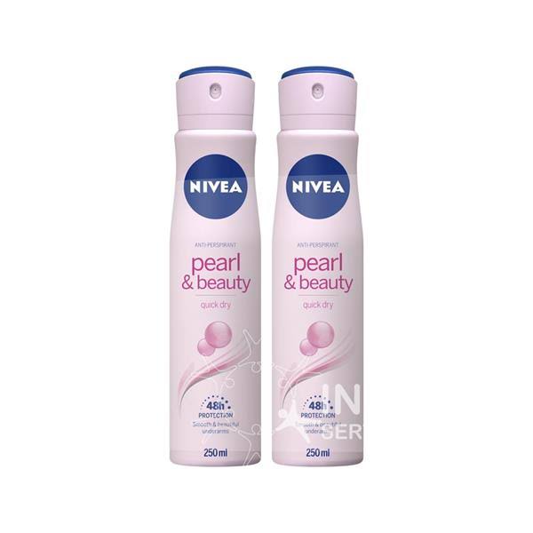 Nivea Anti Perspirant Deodorant - Pearl and Beauty, 150ml, 2pk
