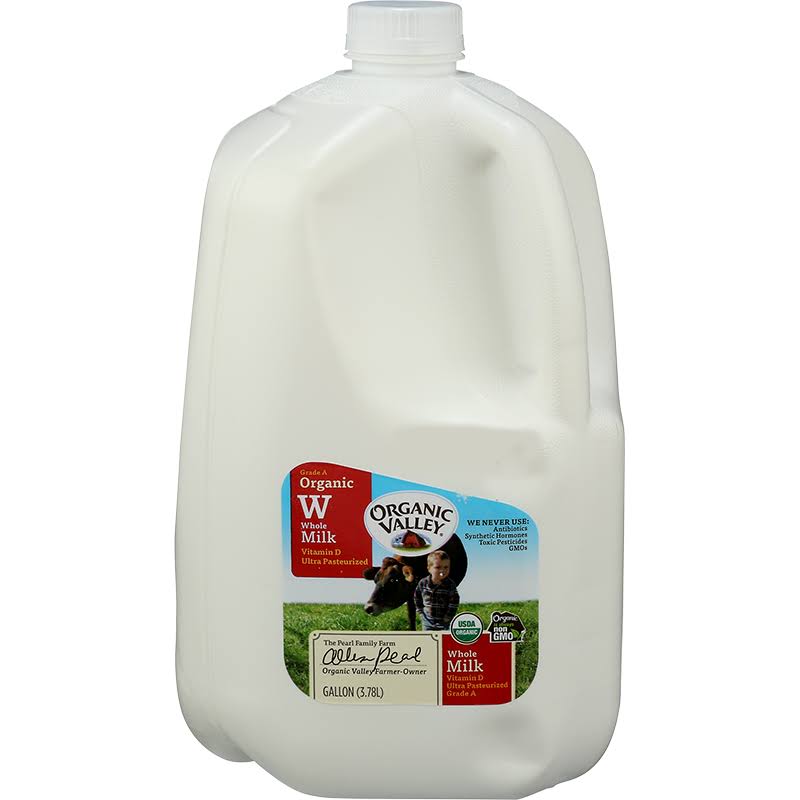Organic Valley Milk, Organic, Whole - 1 gallon (3.78 l)
