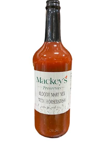 Mackey's Preserves, Bloody Mary Mix with Horseradish, 34 oz