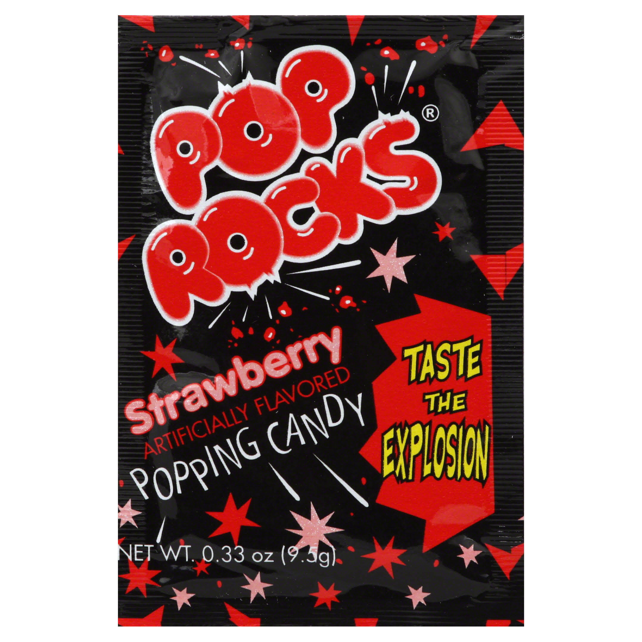 Pop Rocks Popping Candy - Strawberry Flavoured, 9.5g