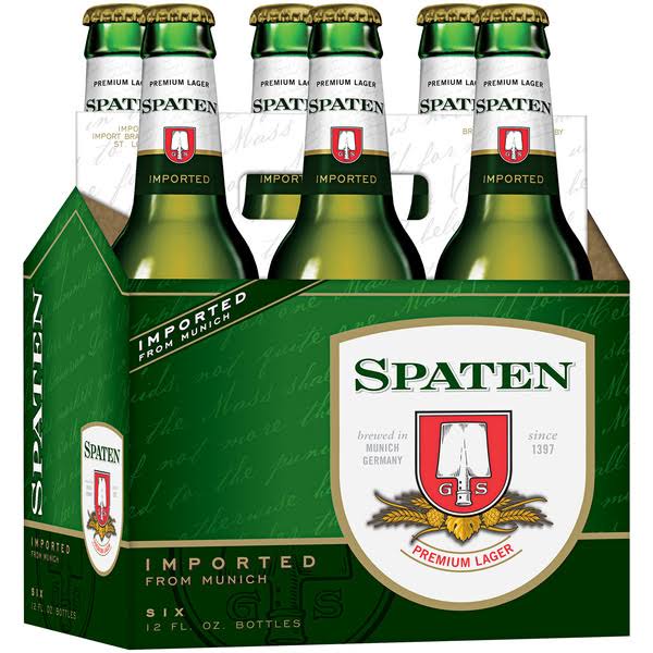 Spaten Beer, Imported Premium German - 6 pack, 12 fl oz bottles