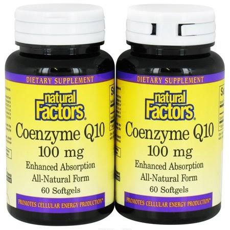 Natural Factors Coenzyme Q10 Supplement - 120 Softgels