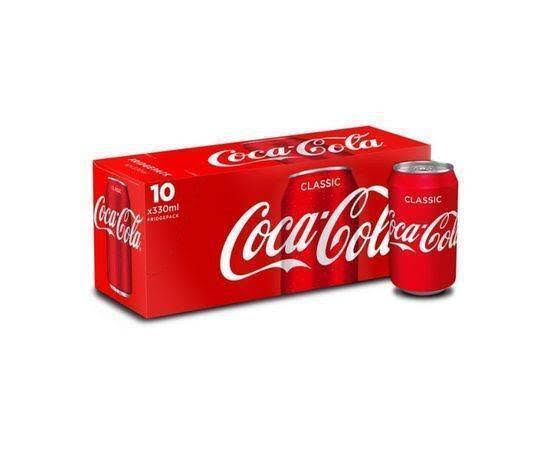 Coca Cola Soda Drink - 10 x 330ml