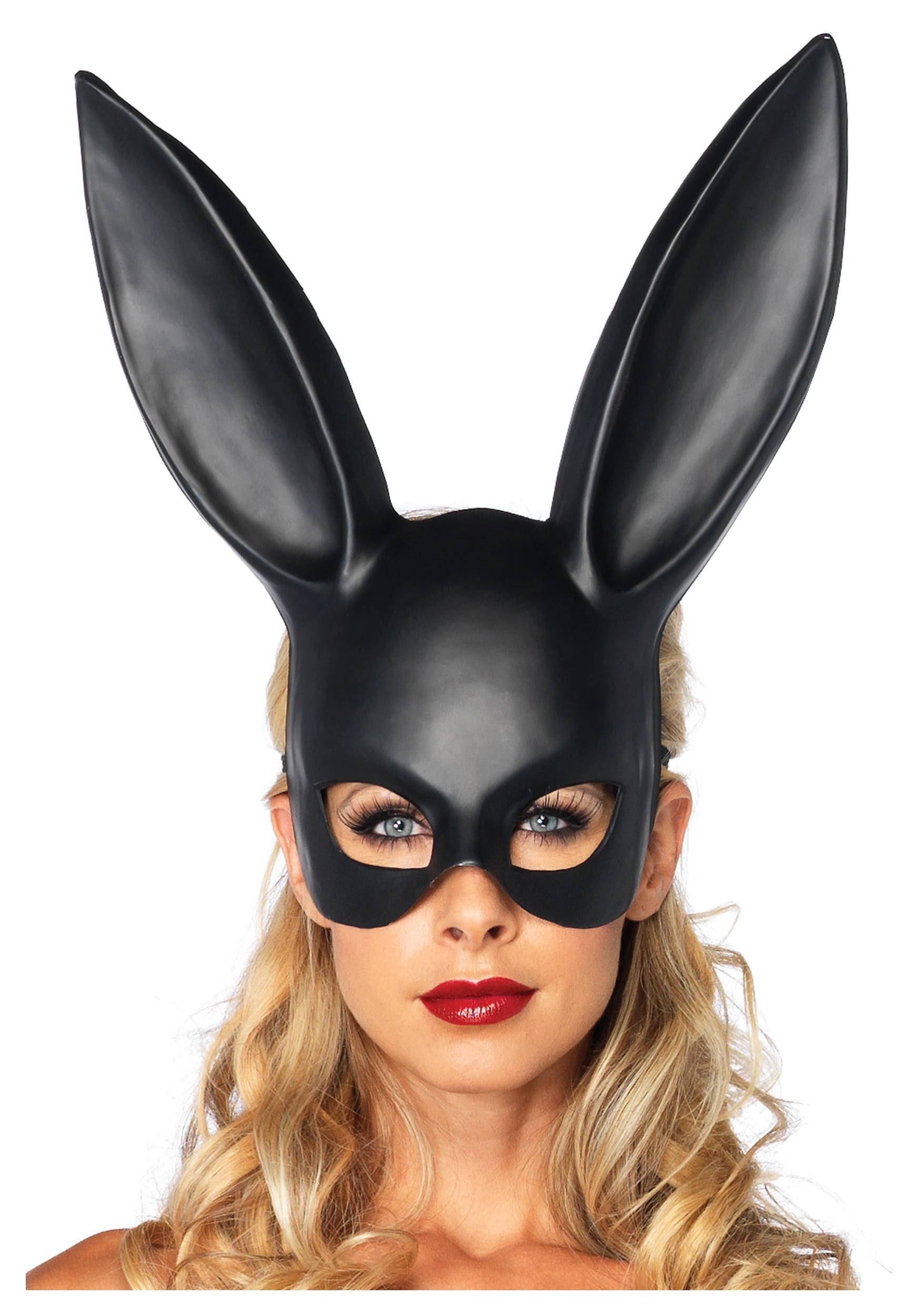 Leg Avenue Black Masquerade Rabbit Mask