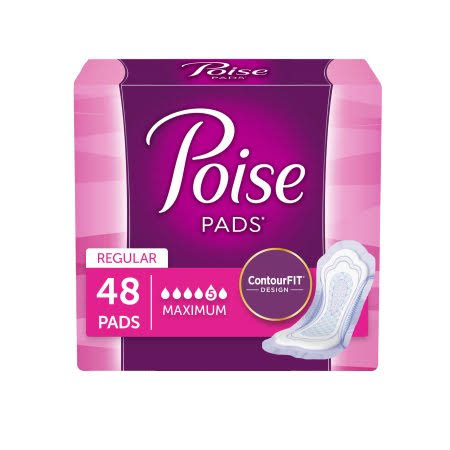 Poise 5 Maximum Absorbency Pads - 48 Pads