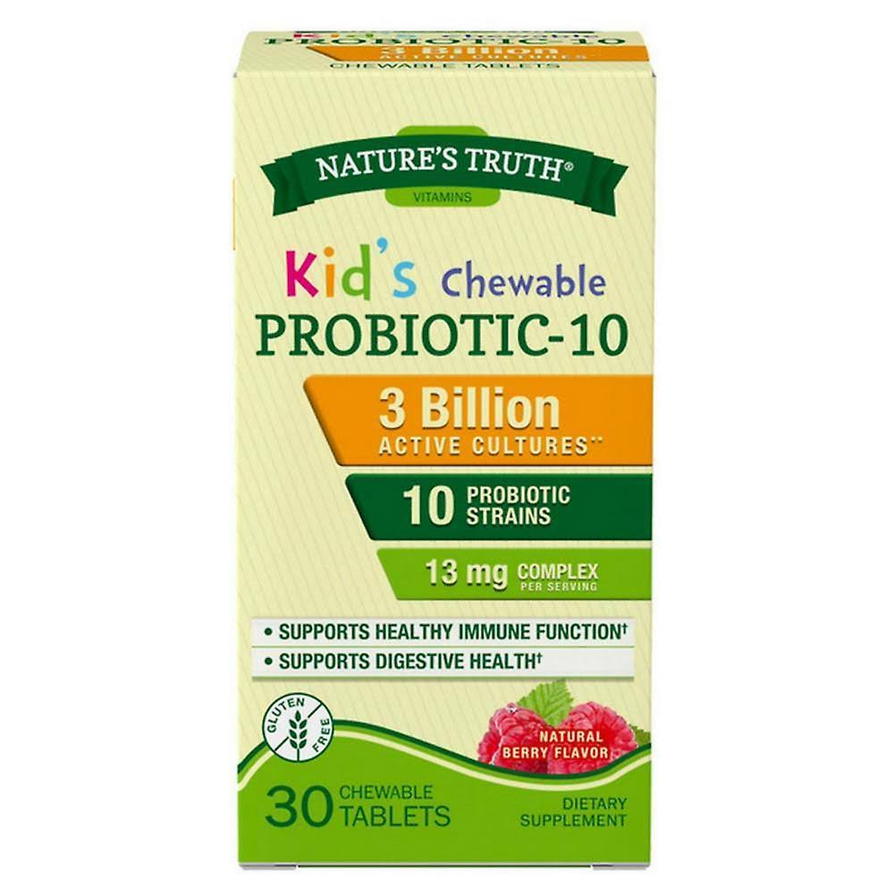 Nature's Truth Probiotic Kids Chewable 3 Billion Dietary Supplement - Natural Berry, 30ct