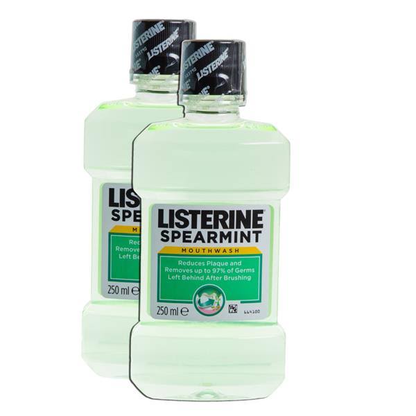 Listerine Spearmint Mouthwash Double Pack 2 For 4euro 250mlx2