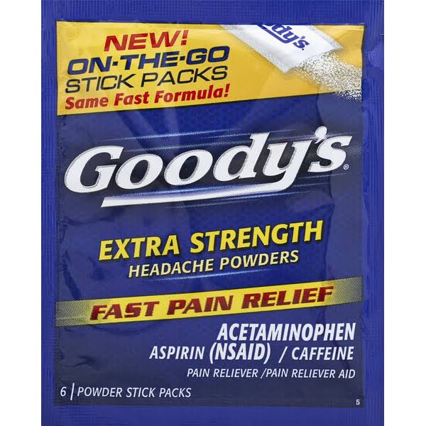 Goodys Pain Reliever, Extra Strength - 6 packs