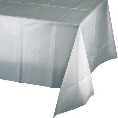 Touch of Color Shimmering Table Cover - Silver