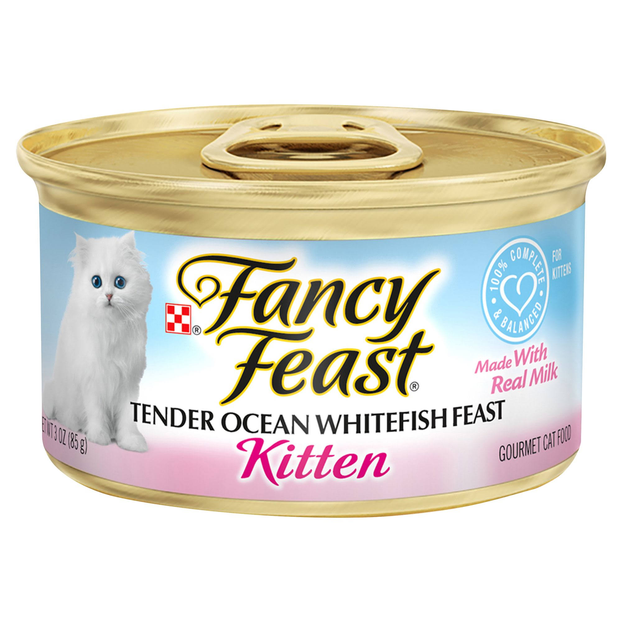 Purina Fancy Ocean Whitefish Feast Kitten Gourmet Wet Cat Food - 3oz