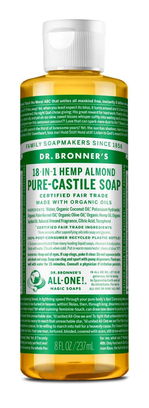 Dr Bronner Pure Castile Liquid Soap - Almond