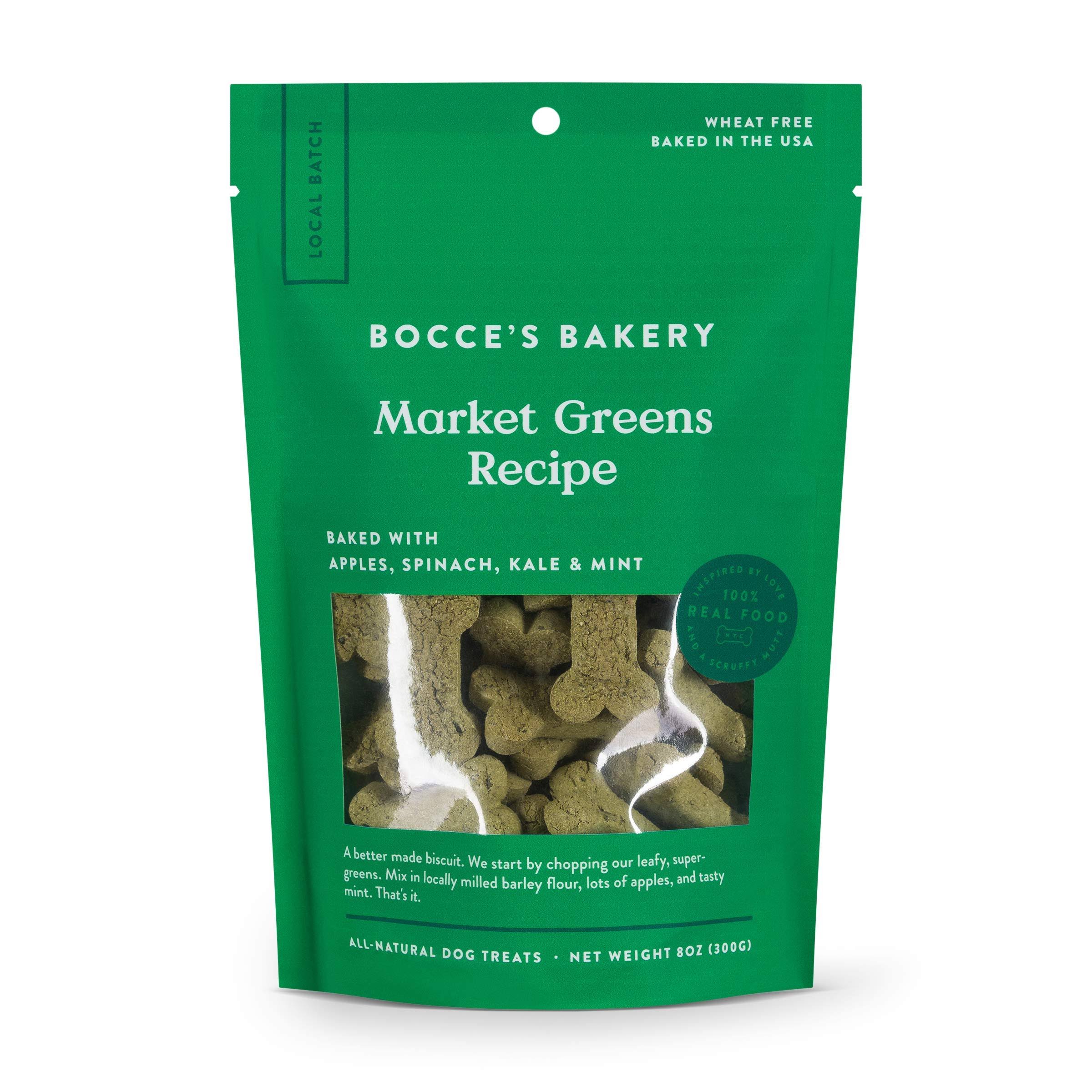 Bocce's Bakery Dog Biscuits Market Greens 8 oz