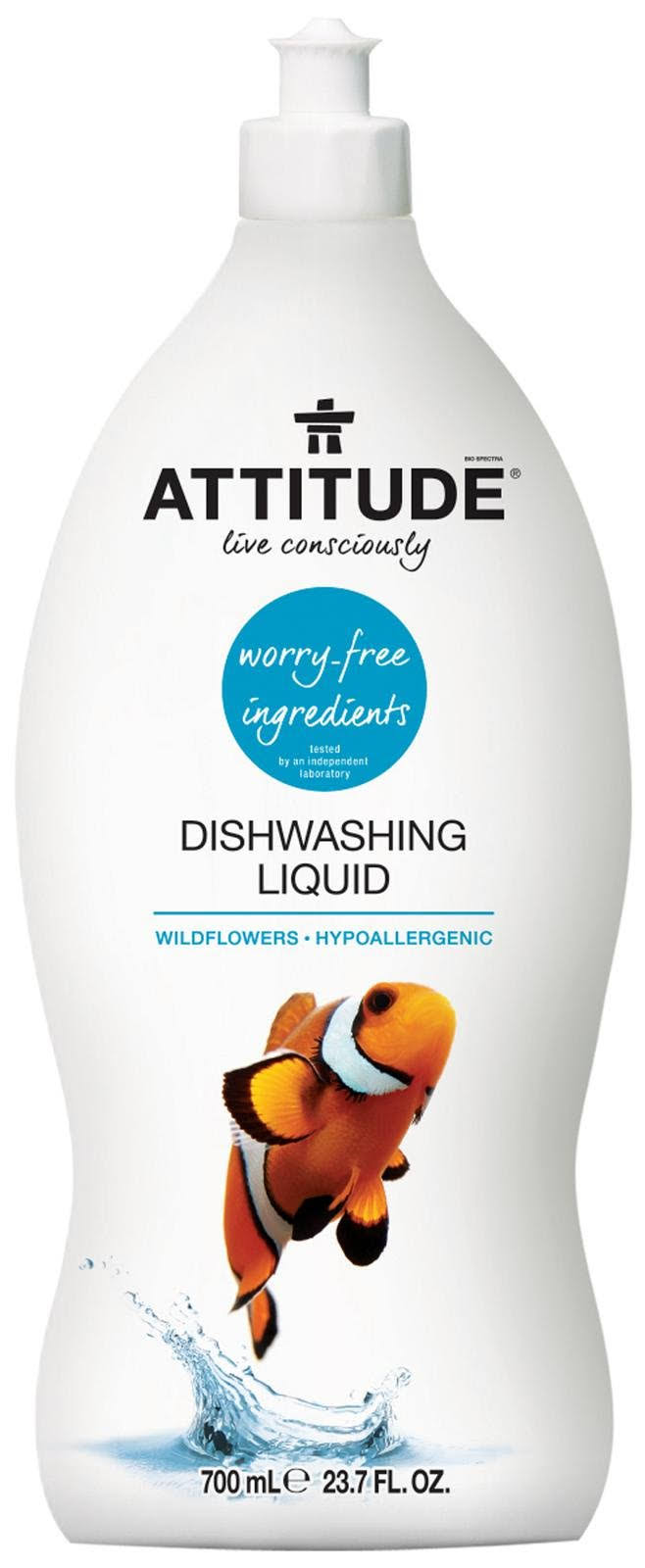 Attitude Dishwashing Liquid - Wildflowers, 700ml