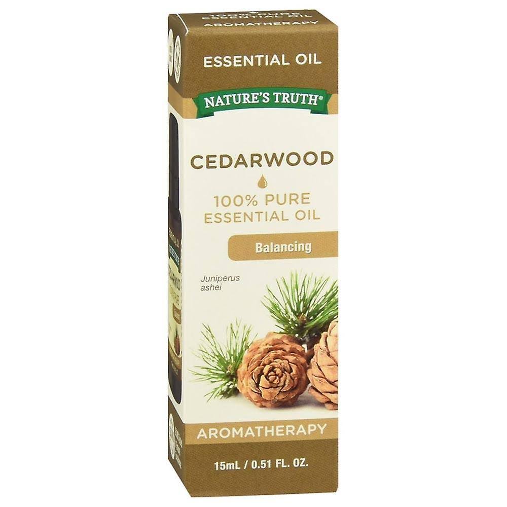 Nature's Truth Aromatherapy Essential Oil - Cedarwood, 0.51oz, Balancing