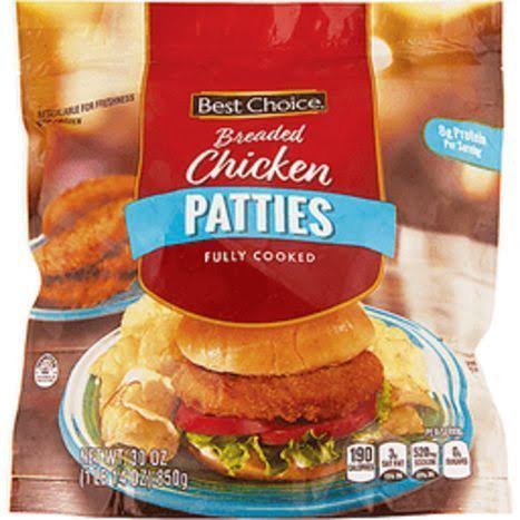 Best Choice Breaded Chicken Patty - 30 oz