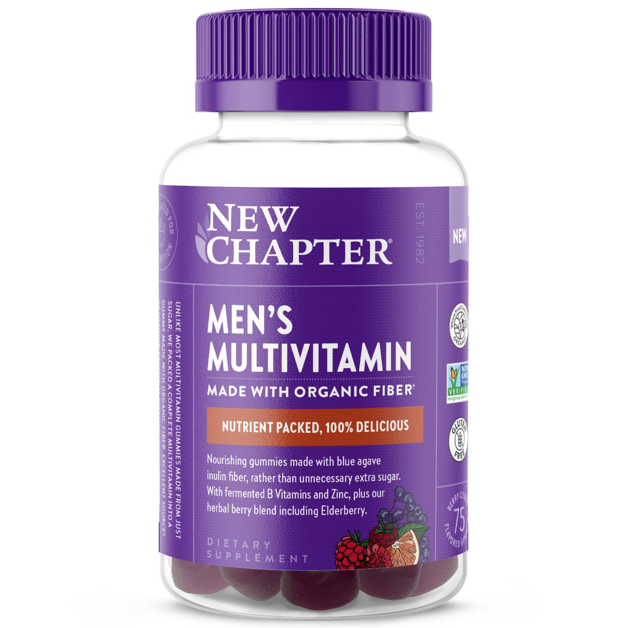 New Chapter Men's Multivitamin Gummies - Berry-Citrus - 75 Gummies