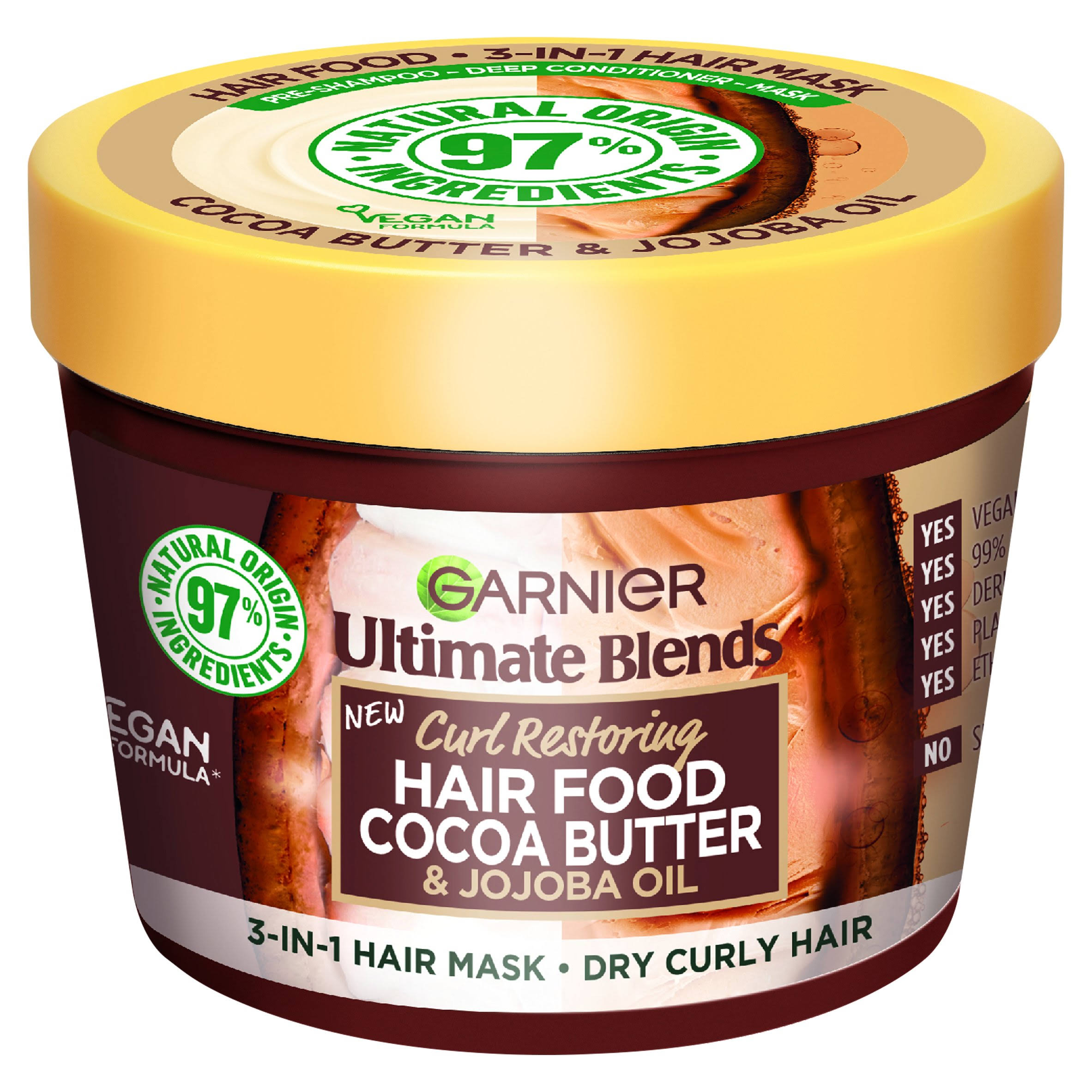Garnier Ultimate Blends Hair Mask for Dry, Curly Hair 390ml-No Colour