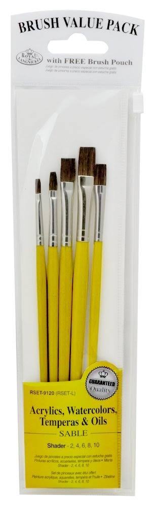 Royal Langnickel Sable Shader Brush Set - 5pc