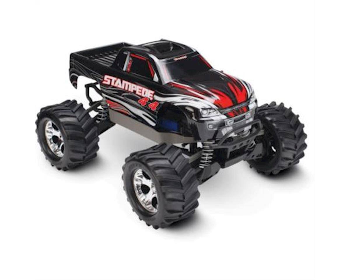 Traxxas TRA67054 Stampede 4x4 4wd Monster Truck - 1/10 Scale, With TQ 2.4GHZ Radio, Black