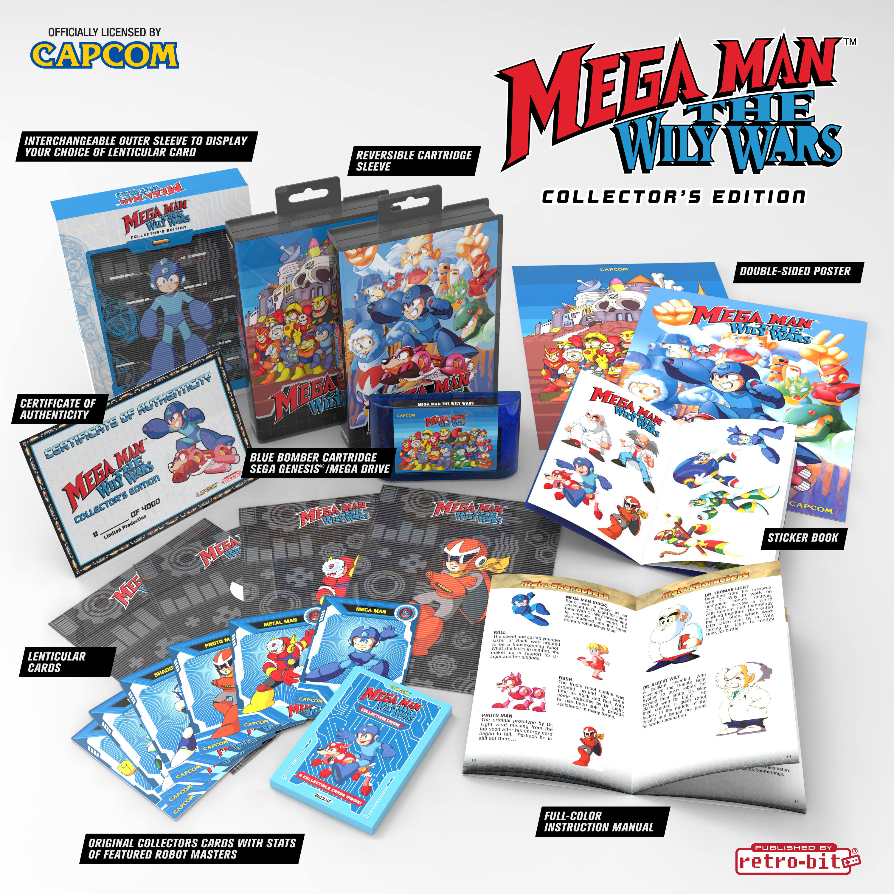 Mega Man: The Wily Wars Collectors Edition - Sega Genesis *New*