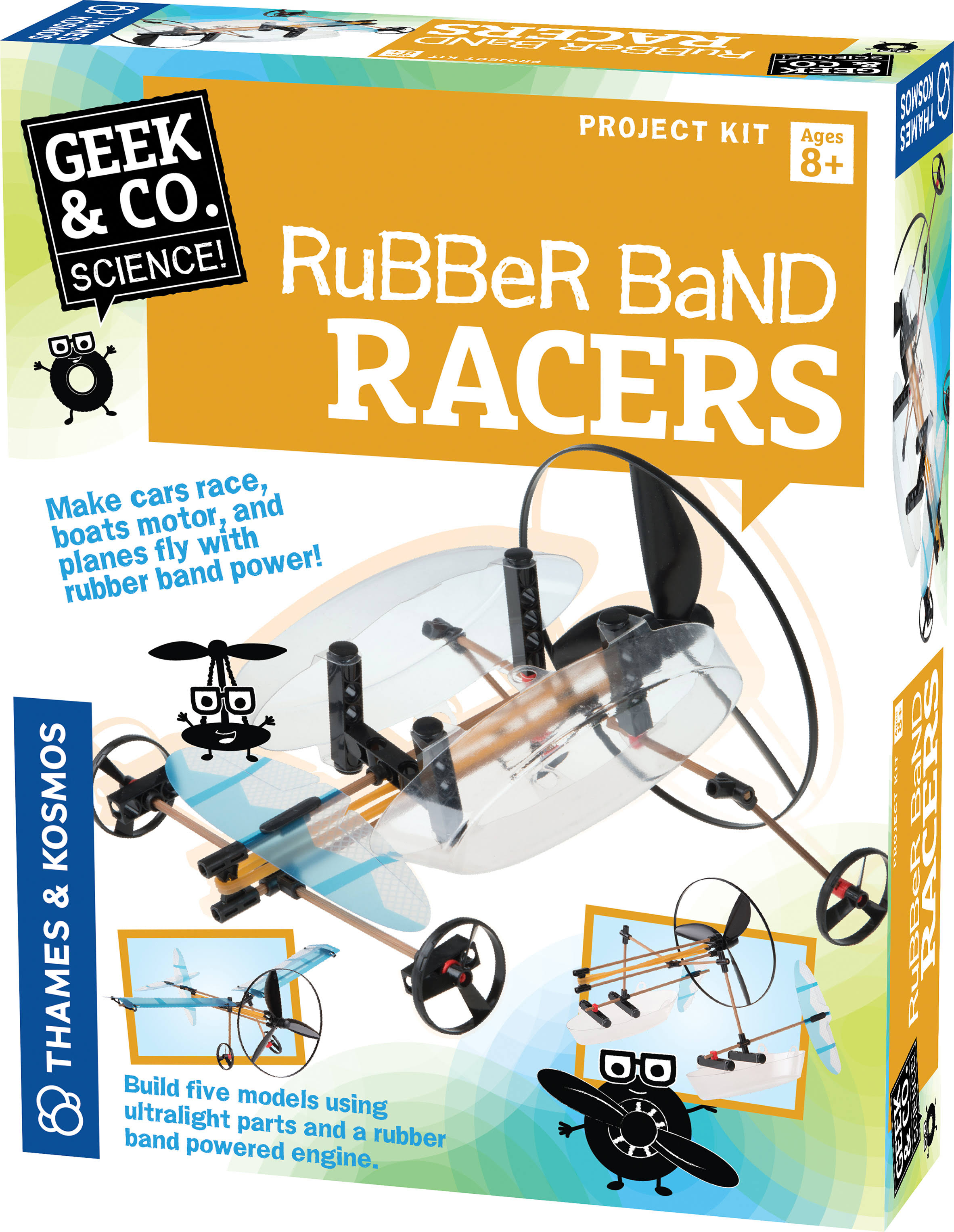 Thames & Kosmos Rubber Band Racers Science of Physics Project Kit
