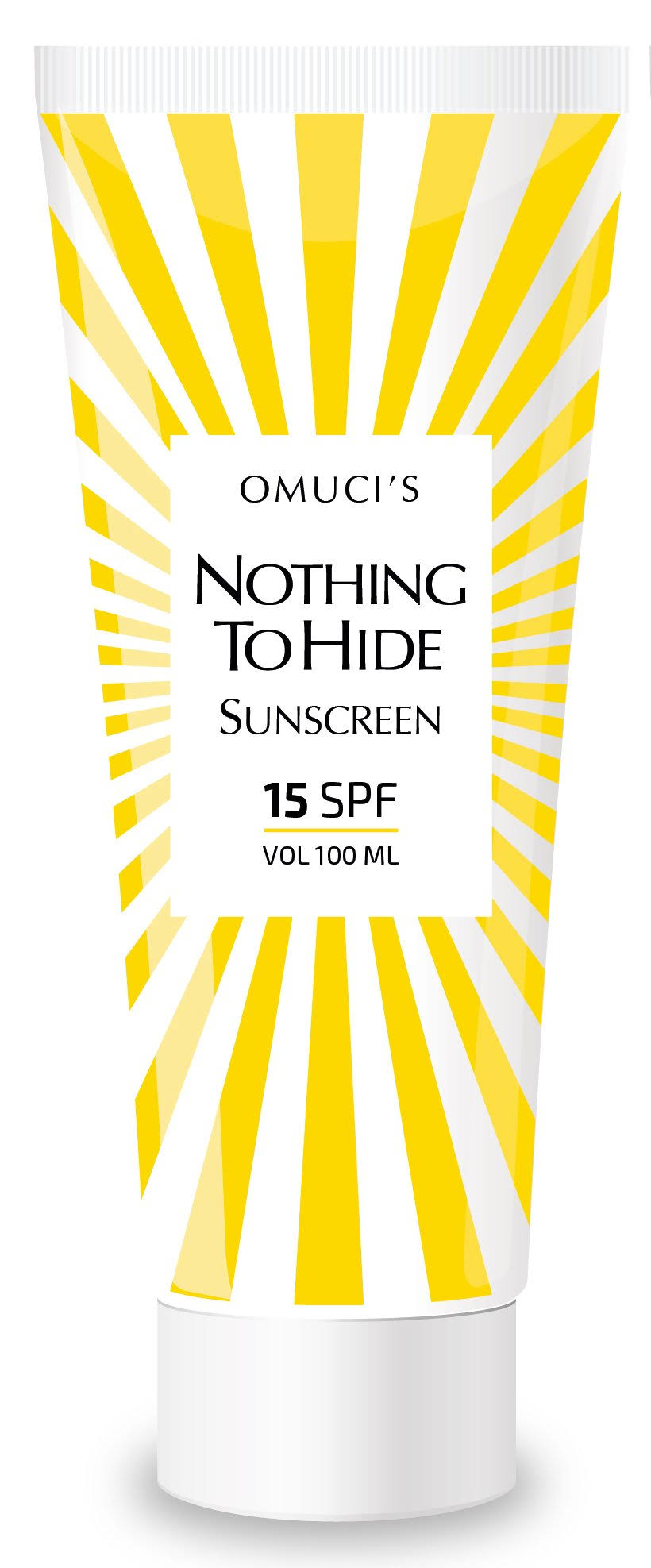 Omucis Nothing to Hide Eco Friendly Sunscreen. Vegan Friendly, Natural Ingredients. UVA + UVB Protection (100 mL, 15 SPF)