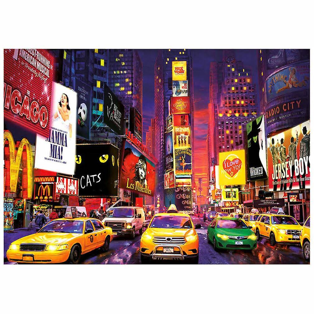 Educa Neon Times Square New York Jigsaw Puzzle (1000 Pieces)