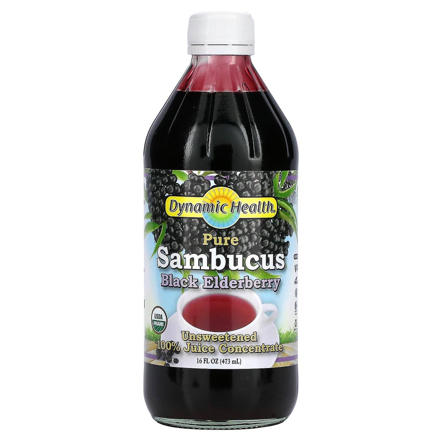 Dynamic Health Pure Sambucus Juice Concentrate - 16oz