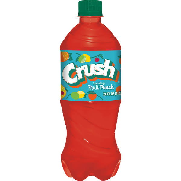 Crush Soda, Fruit Punch, Sparkling - 20 fl oz