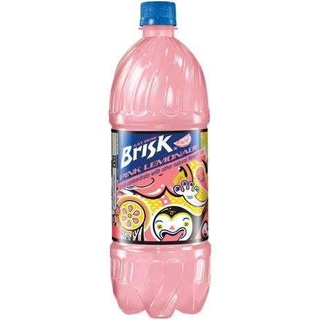 Brisk Pink Lemonade Juice Drink - 1l