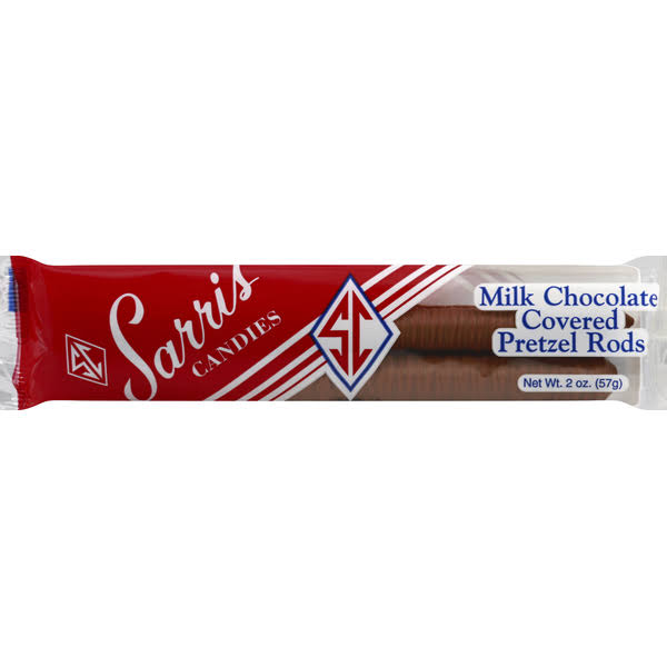 Sarris Candies Pretzel Rods, Milk Chocolate Covered - 2 oz