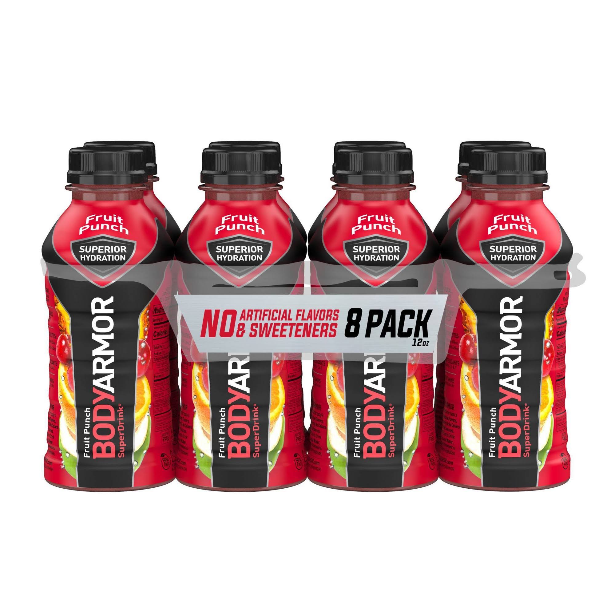 Bodyarmor SuperDrink, Fruit Punch - 8 pack, 12 fl oz bottles