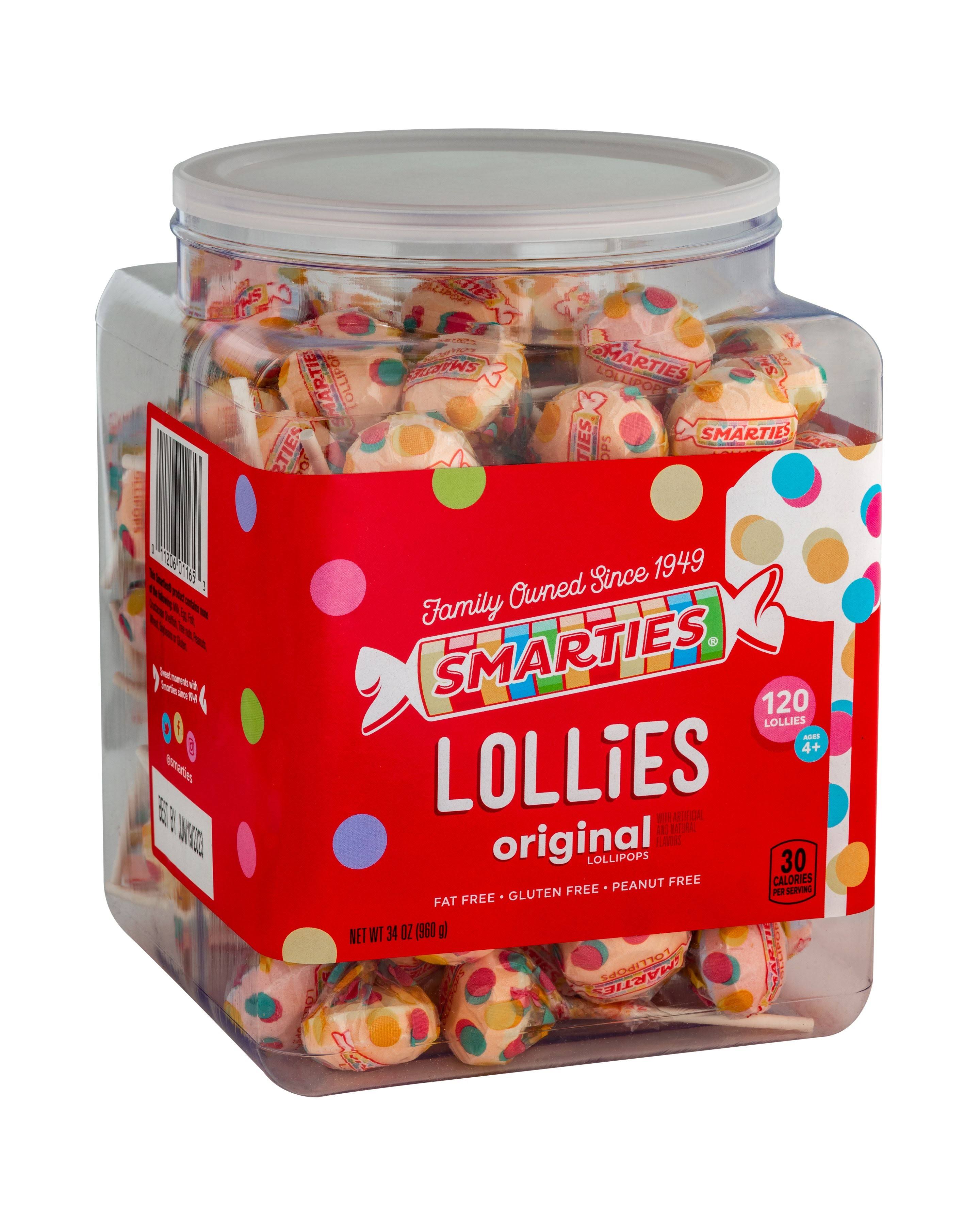 Smarties Wrapped Pops Lollipops - 120ct