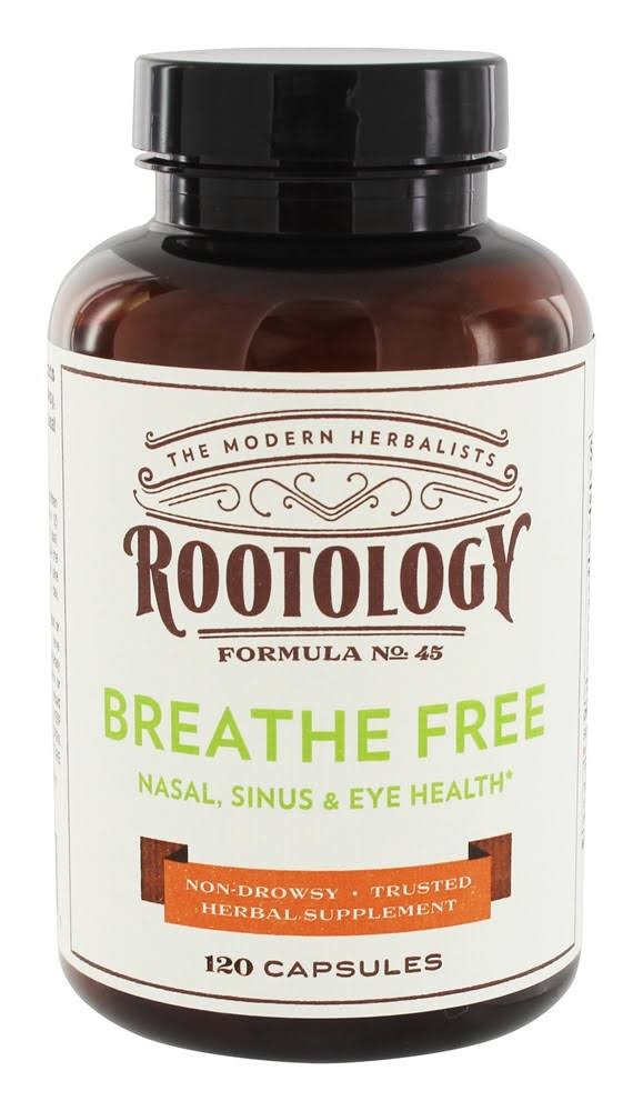 Rootology Breathe Free - Natural Nasal & Sinus Relief - Fast-Acting, N