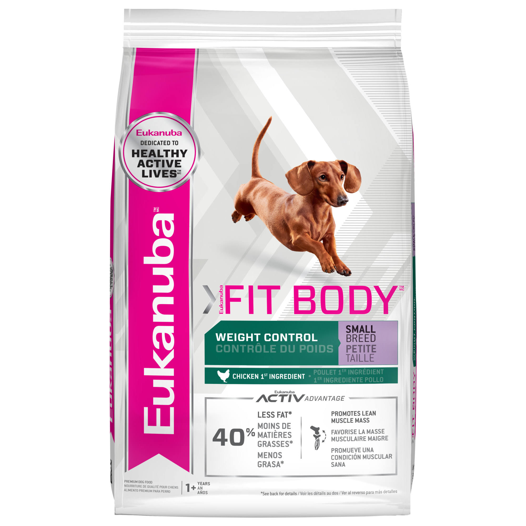 Eukanuba Fit Body Weight Control Small Breed Dry Dog Food - 15 lb