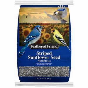 Feathered Friend 14192 Striped Sunflower Seed 20-Lb. Bag