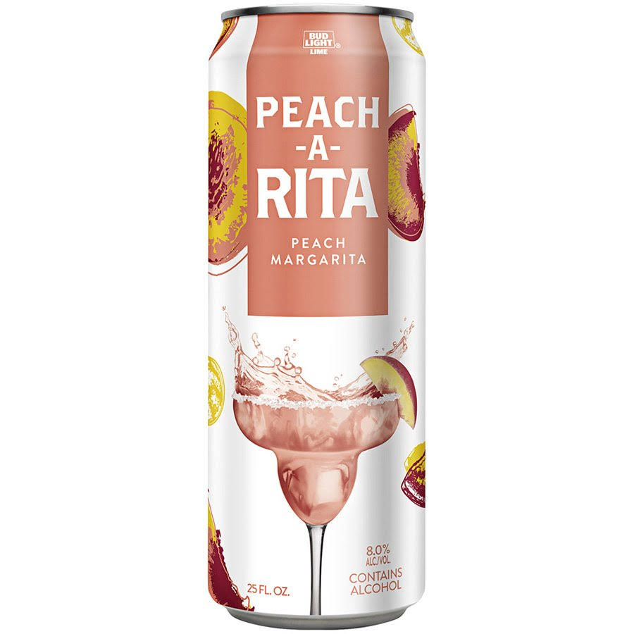 Ritas Margarita, Peach-A-Rita, Sparkling - 25 fl oz