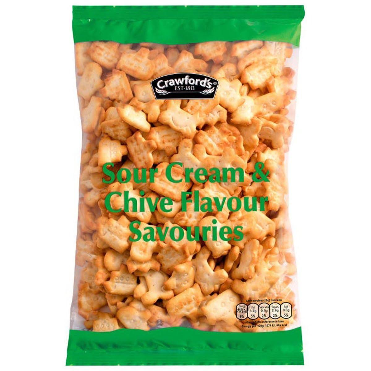 Crawfords Sour Cream and Chive Savouries (250g)