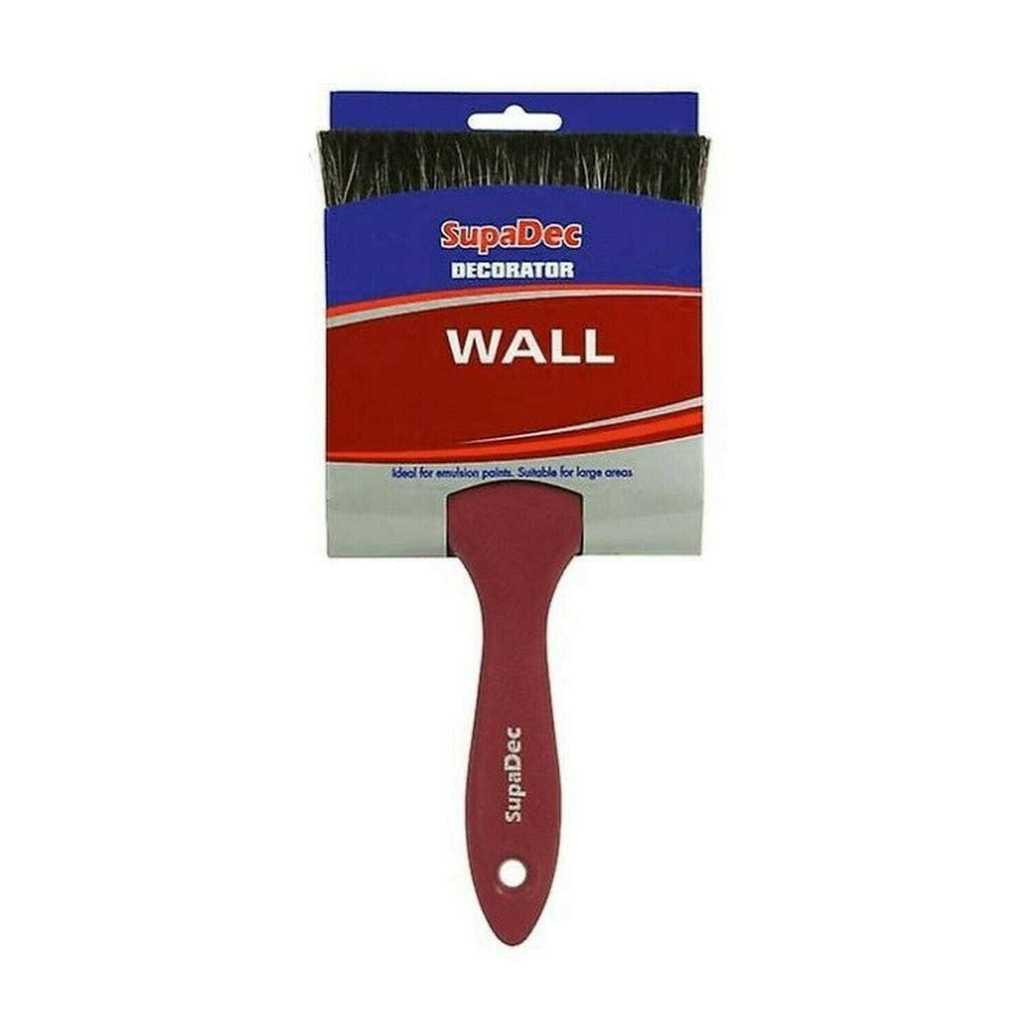 SupaDec Decorators Wall Brush Paint Brushes Emulsion Available in 10cm , 13cm & 15cm | Garage | Delivery Guaranteed | Free Shipping On All Orders