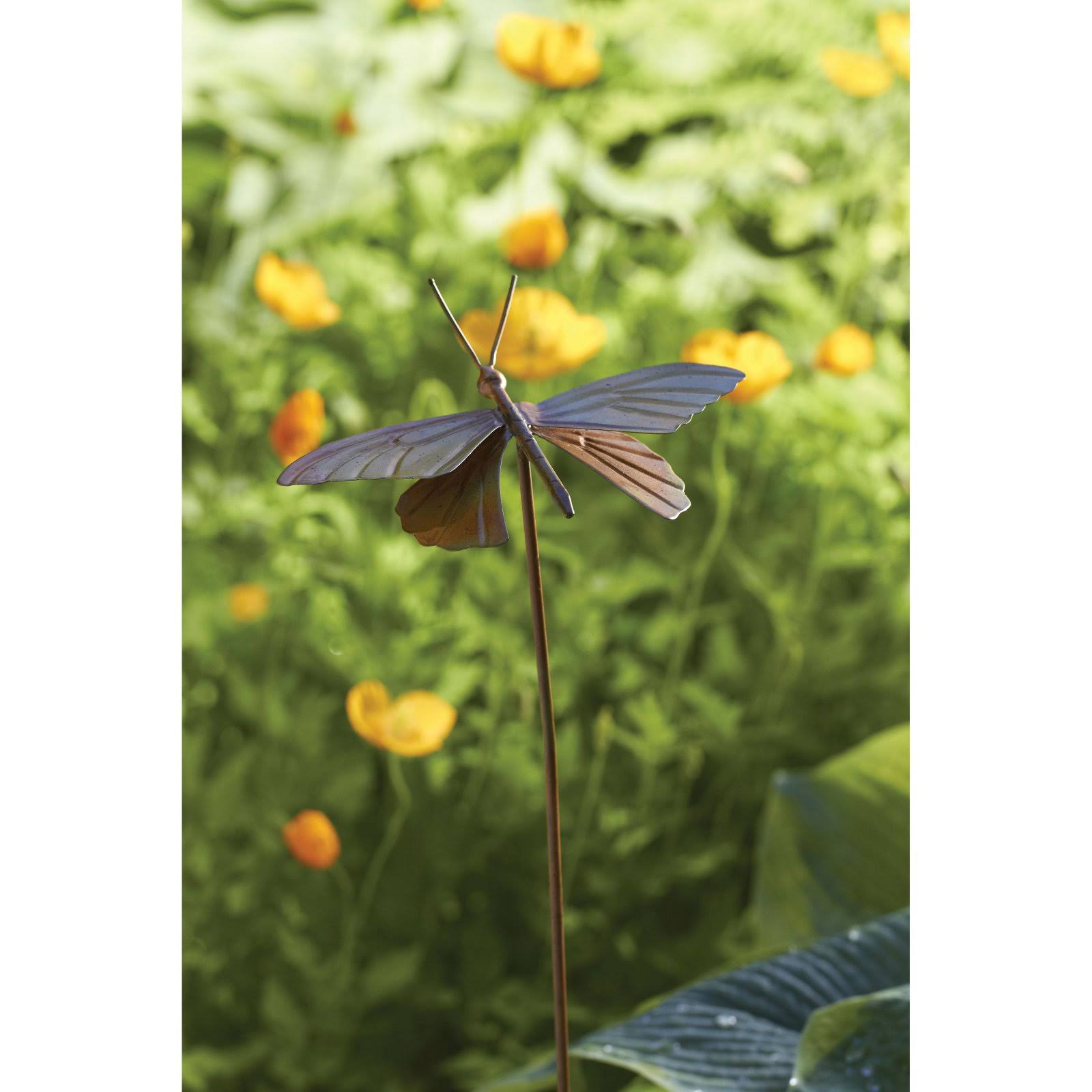 Ancient Graffiti Flamed Butterfly Garden Stake, 6.5 by 11cm by 70cm | Lawn & Garden